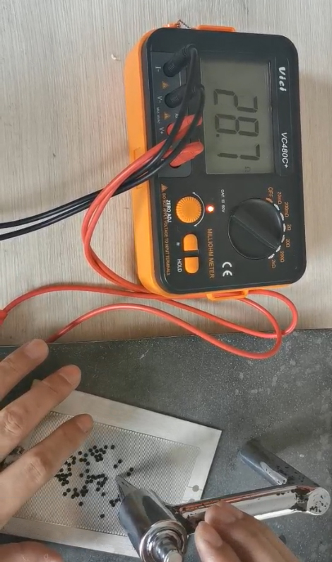 硅胶按键使用的普通黑粒电阻值